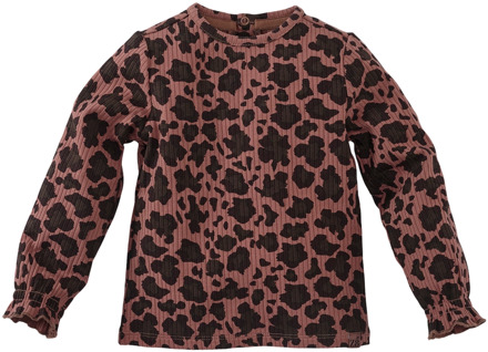 Z8 meisjes longsleeve Bruin - 110