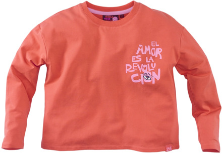 Z8 meisjes longsleeve Koraal - 152-158