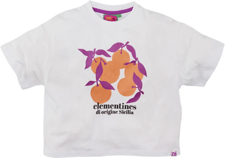 Z8 meisjes t-shirt Wit - 104-110