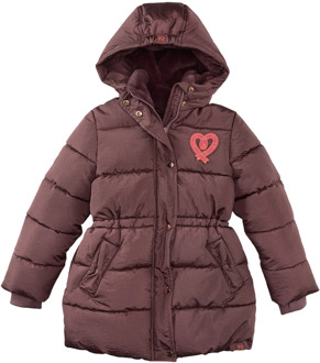 Z8 meisjes winterjas Licht bruin - 140-146