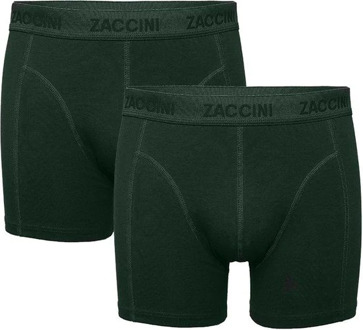 Zaccini 2-pack tone-in-tone dark green groen - S