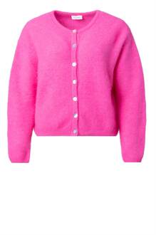 Zacht alpaca vest Vitow  felroze - S,M,L,