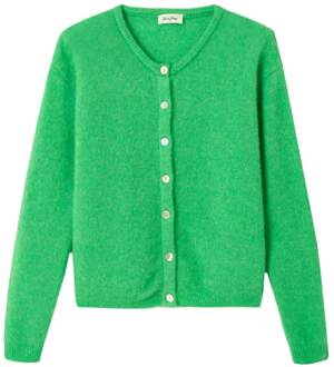 Zacht alpaca vest Vitow  groen - S,M,L,