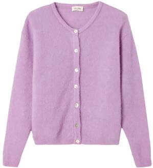 Zacht alpaca vest Vitow  paars - S,M,L,