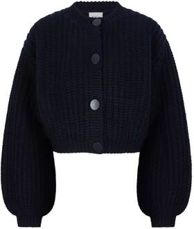 Zacht chunky vest Zinnia  donkerblauw - M,L,