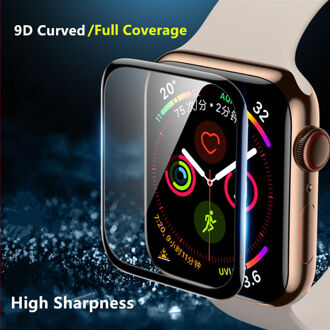 Zacht Glas Voor Apple Horloge 6 5 4 Se 44Mm 40Mm Iwatch Serie 3 42Mm 38Mm 9D Hd (Niet Gehard) film Apple Horloge Screen Protector 1 x stk / 38mm serise 1 2 3