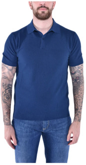 Zacht Katoen Half Sleeve Polo Shirt Kangra , Blue , Heren - 2Xl,Xl,L,M,S,5Xl,4Xl,3Xl,6Xl
