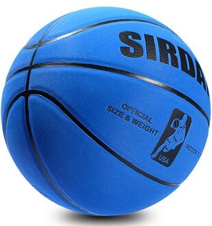 Zacht Microfiber Basketbal Maat 7 Slijtvaste Anti-Slip, anti-Wrijving Outdoor & Indoor Professionele Basketbal Bal Blauw