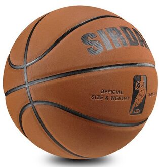 Zacht Microfiber Basketbal Maat 7 Slijtvaste Anti-Slip, anti-Wrijving Outdoor & Indoor Professionele Basketbal Bal Bruin