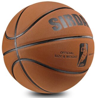 Zacht Microfiber Basketbal Maat 7 Slijtvaste Anti-Slip Waterdichte Outdoor & Indoor Professionele Basketbal Bal #7 Bruin
