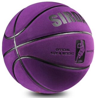 Zacht Microfiber Basketbal Maat 7 Slijtvaste Anti-Slip Waterdichte Outdoor & Indoor Professionele Basketbal Bal #7 Paars