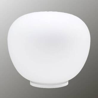 Zacht witte tafellamp MOCHI 38 cm wit, grijs