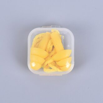 Zachte Anti-geluid Ear Plug Waterdicht Zwemmen Siliconen Zwemmen Oordopjes Voor Volwassen Kinderen Zwemmers Duiken Met Touw geel