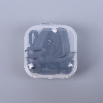 Zachte Anti-geluid Ear Plug Waterdicht Zwemmen Siliconen Zwemmen Oordopjes Voor Volwassen Kinderen Zwemmers Duiken Met Touw zwart