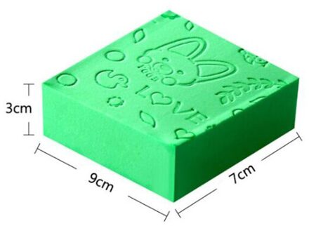 Zachte Baby Bad Douche Spons Pva Multifunctionele Pva Super Absorberende Spons Voor Auto Wassen Dust Cleaning Soft Sponzen Borstel S groen