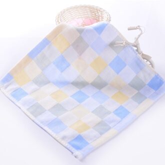 Zachte Baby Katoenen Badhanddoek Feeding Veeg Doek Vierkante Gezicht Hand Kleine Handdoek Voor Baby Kids Effen Kleur Voeden Handdoek blauw