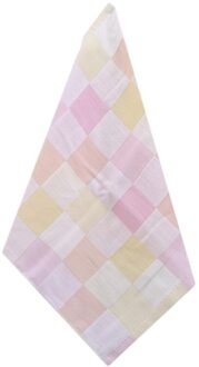 Zachte Baby Katoenen Badhanddoek Feeding Veeg Doek Vierkante Gezicht Hand Kleine Handdoek Voor Baby Kids Effen Kleur Voeden Handdoek roze