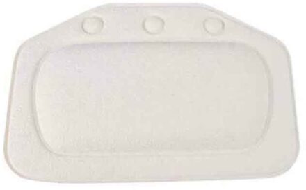 Zachte Bad Kussen Hoofdsteun Waterdichte Pvc Bad Kussens Kussen Hoofd Neksteun Kussens Met Zuignappen Badkamer wit