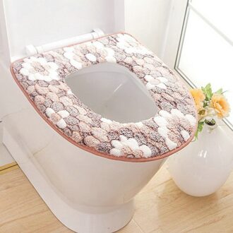Zachte Badkamer Toilet Seat Closestool Wasbare Warmer Mat Cover Pad Kussen Badkamer Wc Toiletbril Wc Toilet Seat Cover Chocolade
