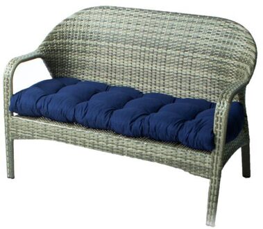 Zachte Bench Kussen Met Vaste Tie Lange Rechthoekige Swing Kussen Voor Ligstoel Tuinmeubelen Ligstoel 130*50Cm Effen i88 Marineblauw
