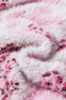 Zachte Breisels Trui met Parelversieringen - maat M Wit