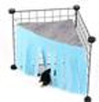 Zachte Cavia Hideout Cavia Huis Bed Kooi Voor Hamster Klein Huisdier Habitat Kooi Nest Bed Huisdieren Product Hamster accessoires X-CAGE-blauw