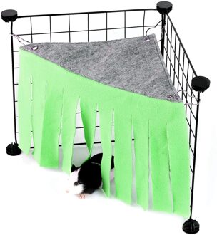 Zachte Cavia Hideout Cavia Huis Bed Kooi Voor Hamster Klein Huisdier Habitat Kooi Nest Bed Huisdieren Product Hamster accessoires X-CAGE-groen
