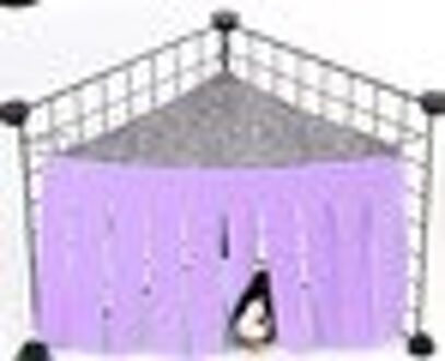 Zachte Cavia Hideout Cavia Huis Bed Kooi Voor Hamster Klein Huisdier Habitat Kooi Nest Bed Huisdieren Product Hamster accessoires X-CAGE-paars