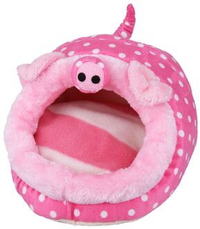 Zachte Cavia Huis Bed Kooi Voor Hamster Mini Animal Muizen Rat Nest Bed Hamster Huis Kleine Huisdieren Product Leuke huisdier Winter Huis varken / L