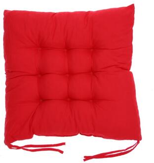 Zachte Comfortabele Katoenen Zitkussen Winter Office Bar Stoel Kussen Japan Stijl Mat Pad Home Decor Sierkussen Floor Kussens helder rood