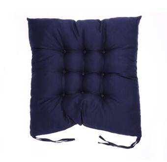 Zachte Comfortabele Katoenen Zitkussen Winter Office Bar Stoel Kussen Japan Stijl Mat Pad Home Decor Sierkussen Floor Kussens marinier blauw