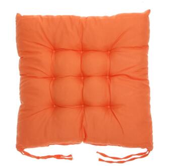 Zachte Comfortabele Katoenen Zitkussen Winter Office Bar Stoel Kussen Japan Stijl Mat Pad Home Decor Sierkussen Floor Kussens Oranje