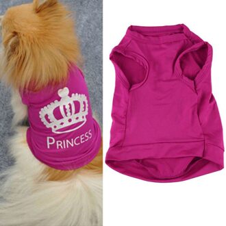 Zachte Doek Pet Hond Kat Cute Prinses T-shirt Kleding Vest Zomerjas Puggy Kostuums En Goede XS