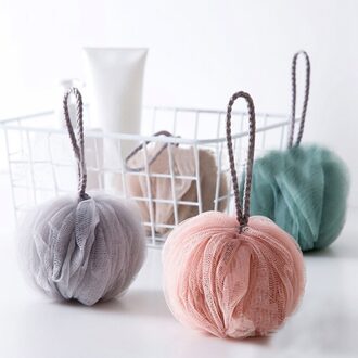 Zachte Douche Mesh Schuimende Spons Exfoliërende Scrubber Bad Bubble Bal Body Skin Cleaner Cleaning Tool Badkamer Accessoires licht groen