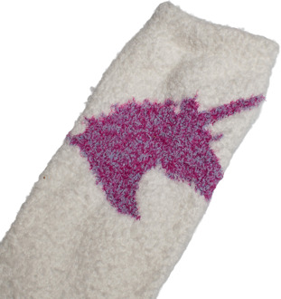 Zachte eenhoornsokken 768353 voor meisjes Wit