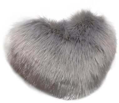 Zachte Faux Fur Worp Kussensloop Pluche Sofa Kussen Suite Home Decor Poszewka Dekoracyjna Decoratieve Kussens Coussin Decoratif grijs