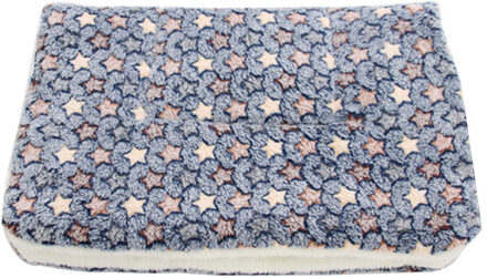 Zachte Flanellen Huisdier Kat Mat Hond Bed Verdikte Kat Hond Deken Puppy Slapen Cover Handdoek Kussen Voor Small Medium Large katten Honden wit / 61x41cm