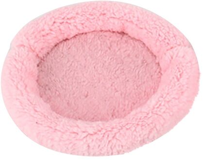 Zachte Fleece Cavia Bed Winter Klein Dier Kooi Mat Hamster Slapen Bed Nest Bed Eekhoorn Hamster Huis Kleine Huisdier producten roze