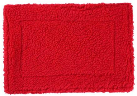 Zachte Fleece Hamster Mat Pluche Huisdier Hamster Kussen Mat Egel Eekhoorn Warme Deken Cavia Bed Slapen Bed Rood