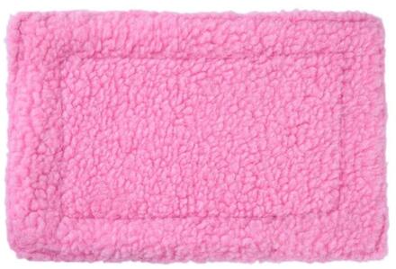 Zachte Fleece Hamster Mat Pluche Huisdier Hamster Kussen Mat Egel Eekhoorn Warme Deken Cavia Bed Slapen Bed Roze