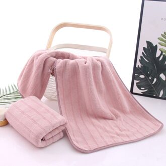 Zachte Grote Handdoek Gezicht/Badhanddoek Super Absorberende Comfortabele Dikke Badkamer Handdoeken Strand Handdoeken Bad Benodigdheden donker roze