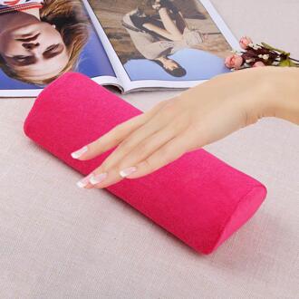 Zachte Hand Rust Wasbare Hand Kussen Spons Kussen Houder Arm Rust Nail Art Kleine Manicure Hand Rust Kussen Kussen 7 kleur roos rood