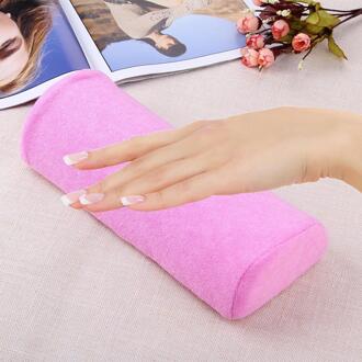 Zachte Hand Rust Wasbare Hand Kussen Spons Kussen Houder Arm Rust Nail Art Kleine Manicure Hand Rust Kussen Kussen 7 kleur Roze