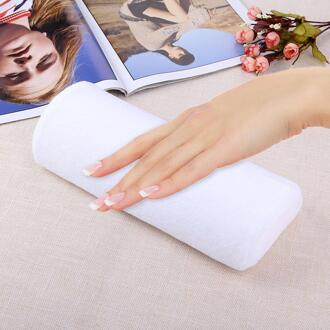 Zachte Hand Rust Wasbare Hand Kussen Spons Kussen Houder Arm Rust Nail Art Kleine Manicure Hand Rust Kussen Kussen 7 kleur wit