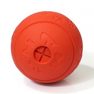 Zachte Hond Eten Lekkende Bal Huisdier Snack Voeden Intellectuele Verbetering Speelgoed Voedsel Lekkage Voedsel Controle Rubberen Bal Dierbenodigdheden Rood