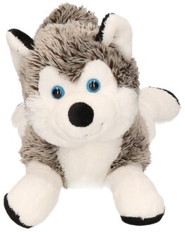 Zachte husky knuffel 30 cm - Knuffel huisdieren Multikleur