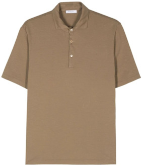Zachte Jersey Dove Grey T-shirt Boglioli , Brown , Heren - Xl,L,M