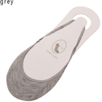 Zachte Katoen Slippers Vrouwelijke Kleurrijke Hoge Hakken Sokken Zomer Mode Vrouwen Ademend Boot Sokken Zomer Korte Onzichtbare Sokken Grijs