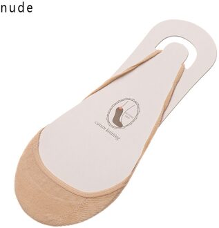 Zachte Katoen Slippers Vrouwelijke Kleurrijke Hoge Hakken Sokken Zomer Mode Vrouwen Ademend Boot Sokken Zomer Korte Onzichtbare Sokken naakt