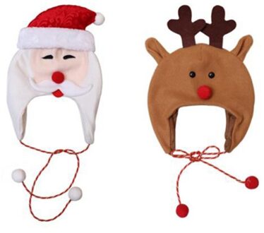 Zachte Kerst Hoed Partij Voor Baby Santa Hoeden Rode Decoratie Decoratie Kids Benodigdheden